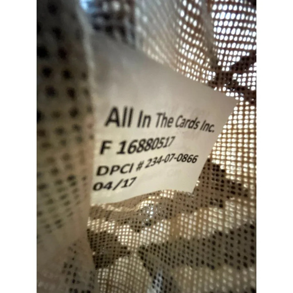 All in the Cards Inc Small tote Black/Tan Geometric Shapes 11x11x4 - Picture 6 of 8